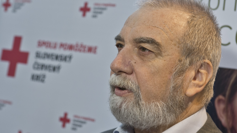 Na snímke prezident Slovenského červeného kríža Viliam Dobiáš. 