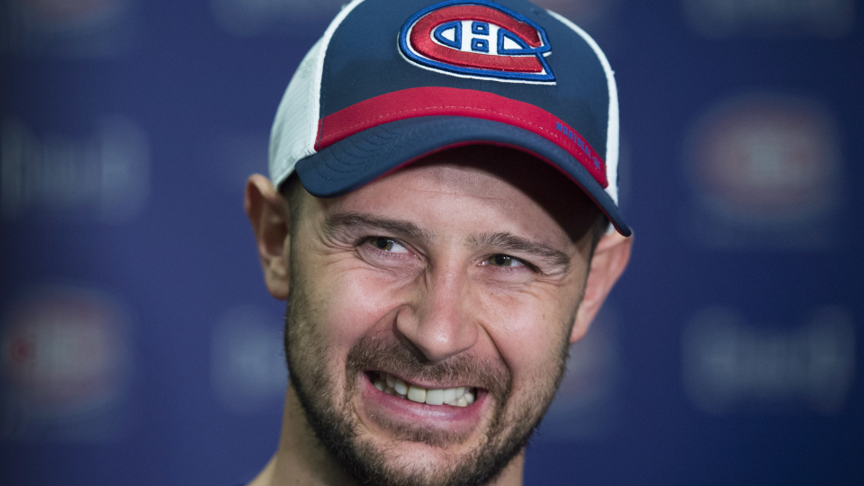 Na snímke slovenský útočník a nová posila kanadského tímu NHL  Montrealu Canadiens Tomáš Tatar.