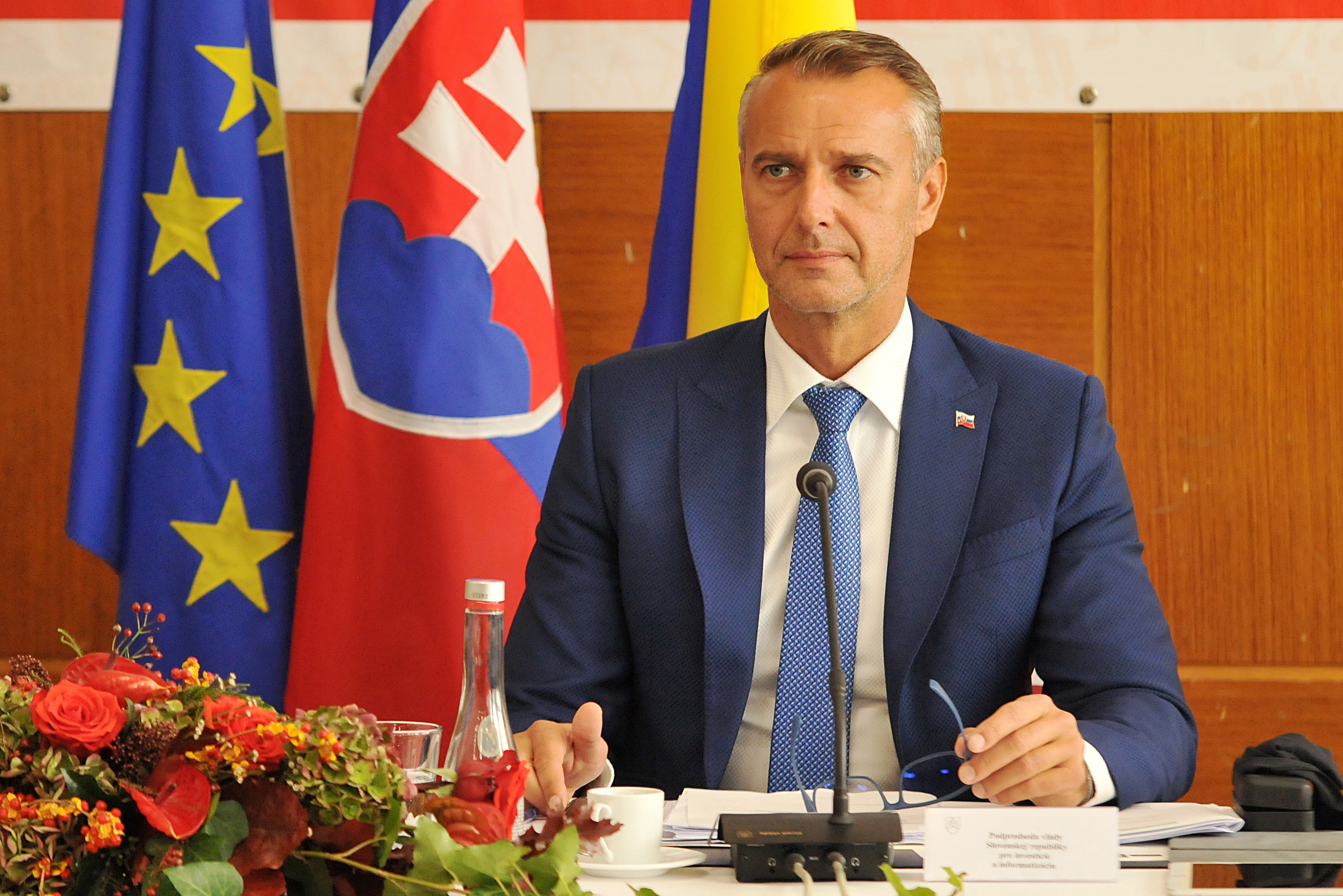 Na snímke vicepremiér pre investície a informatizáciu Richard Raši počas výjazdového zasadnutia Vlády SR v Kežmarku 23. októbra 2019.