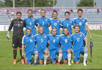 Na snímke slovenské futbalové reprezentantky