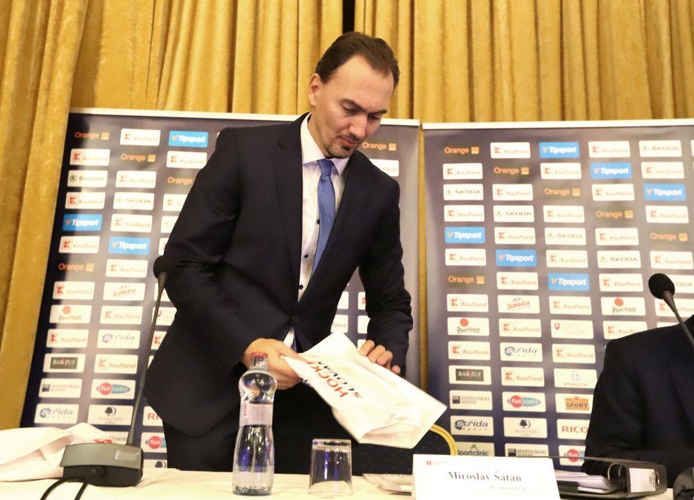 Na snímke prezident Slovenského zväzu ľadového hokeja (SZĽH) Miroslav Šatan