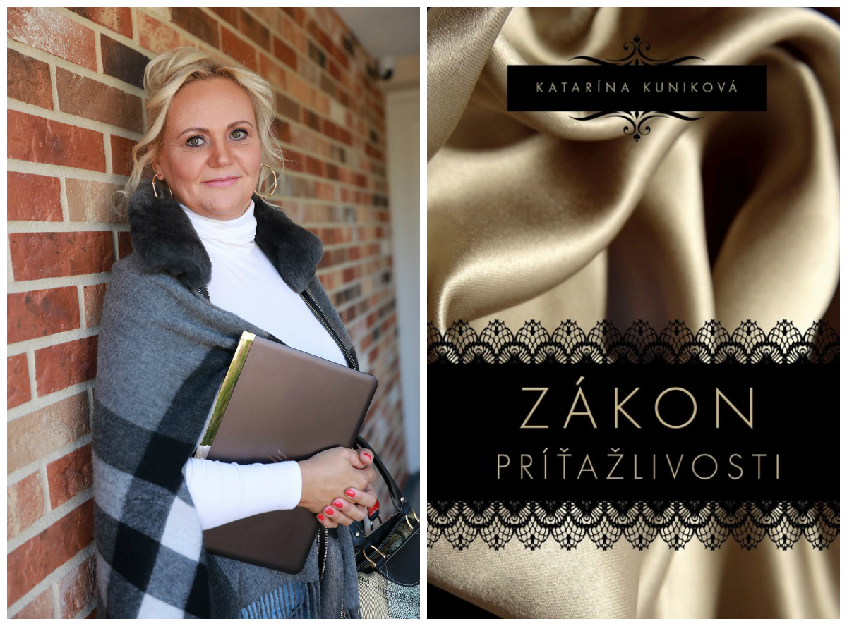 Na snímke obal a autorka knihy Katarína Kuniková.