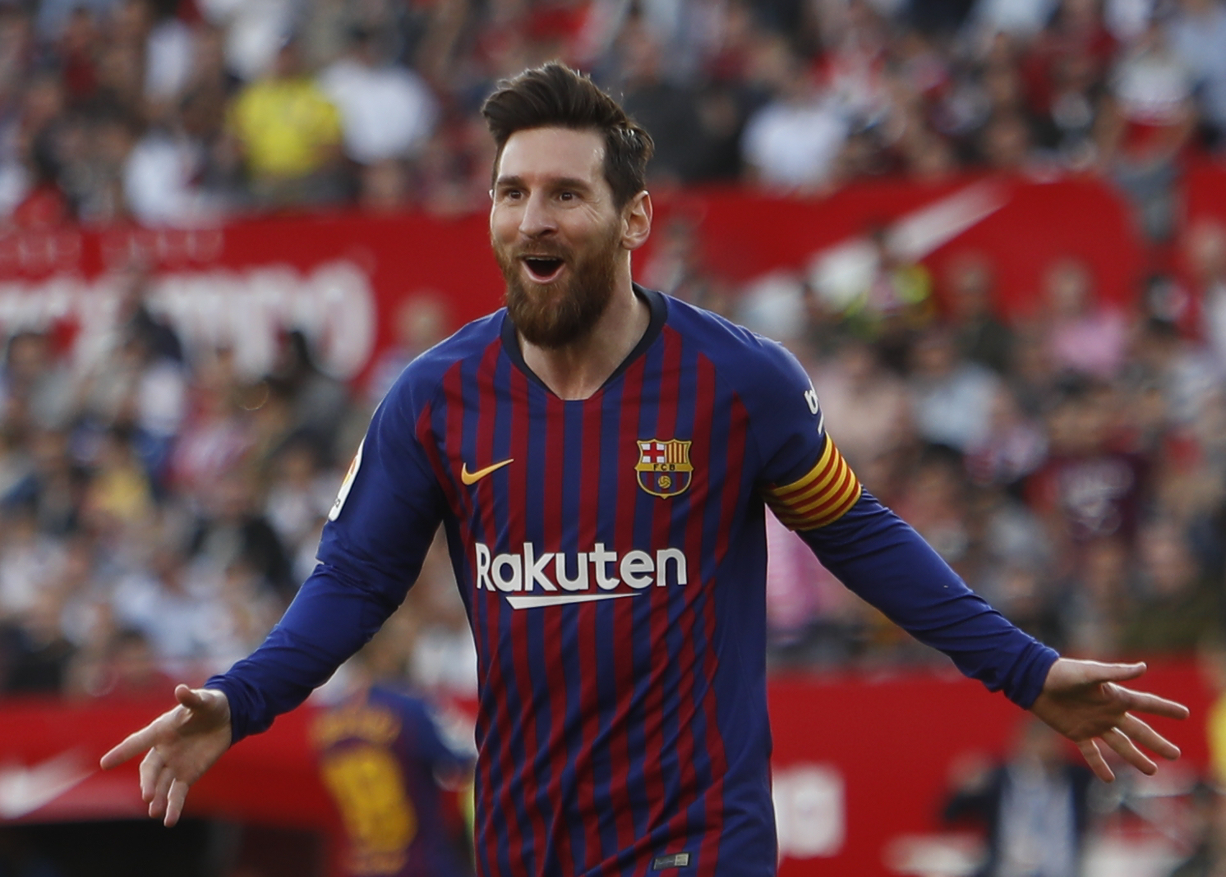  Na snímke argentínsky útočník Barcelony Lionel Messi 