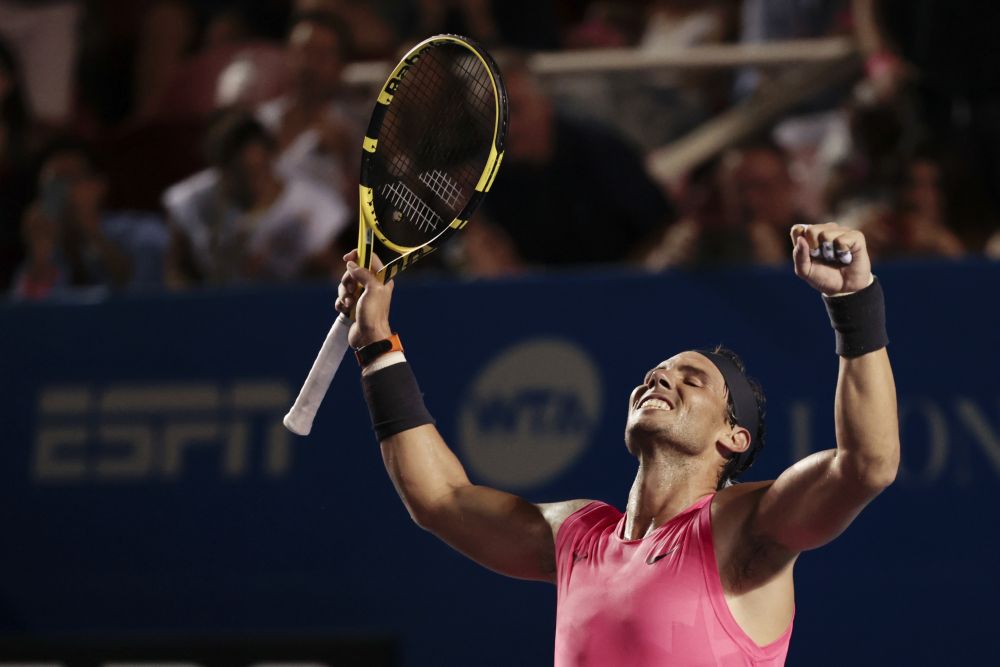 Rafael Nadal po triumfe na turnaji ATP v Acapulcu