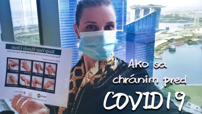 Slovenka v Singapure natočila video o tom, ako sa chráni pred koronavírusom