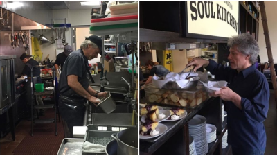 Jon Bon Jovi počas pandémie v reštaurácii umýva riady a vydáva jedlo ľuďom bez domova