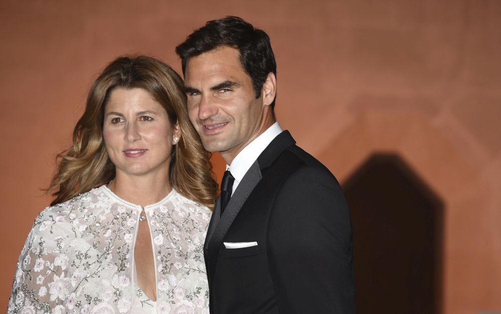 Švajčiarsky tenista Roger Federer a jeho manželka Mirka