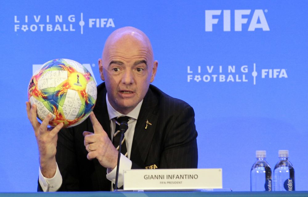 Prezident Medzinárodnej futbalovej federácie (FIFA) Gianni Infantino