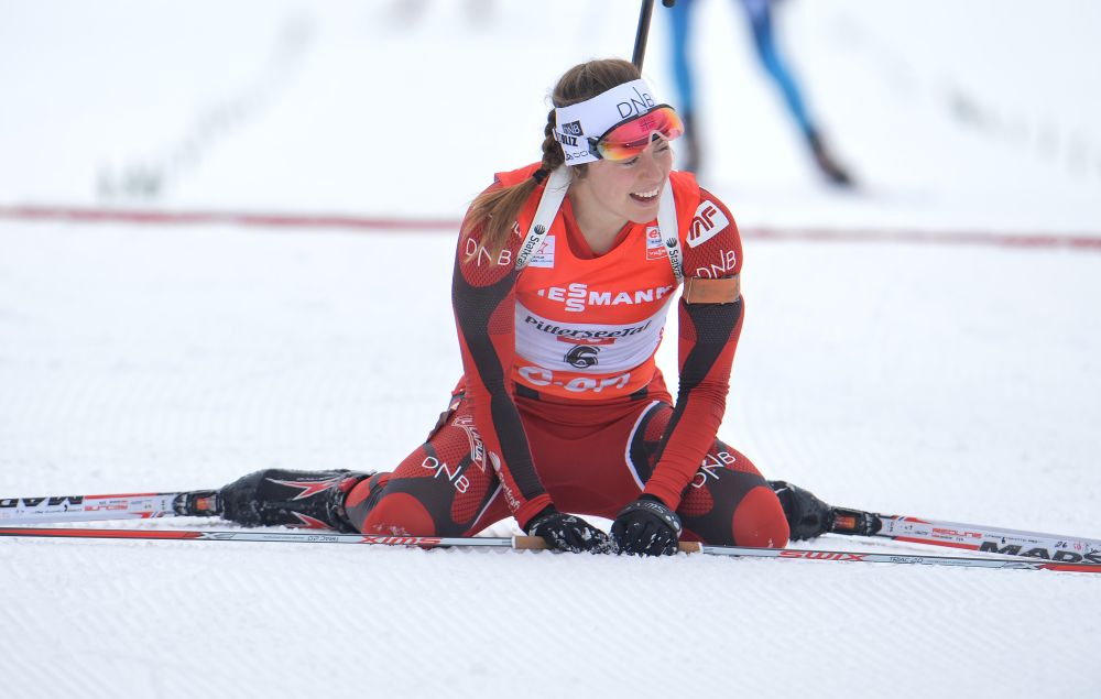 Nórska biatlonistka Synnöve Solemdalová