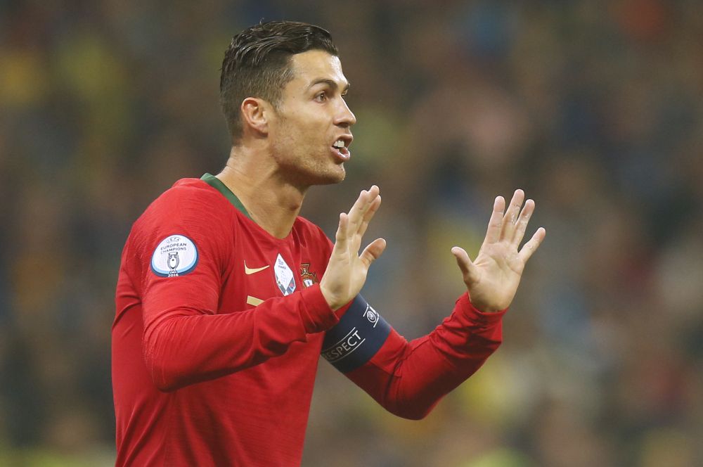 Portugalský futbalista Cristiano Ronaldo, archívna snímka