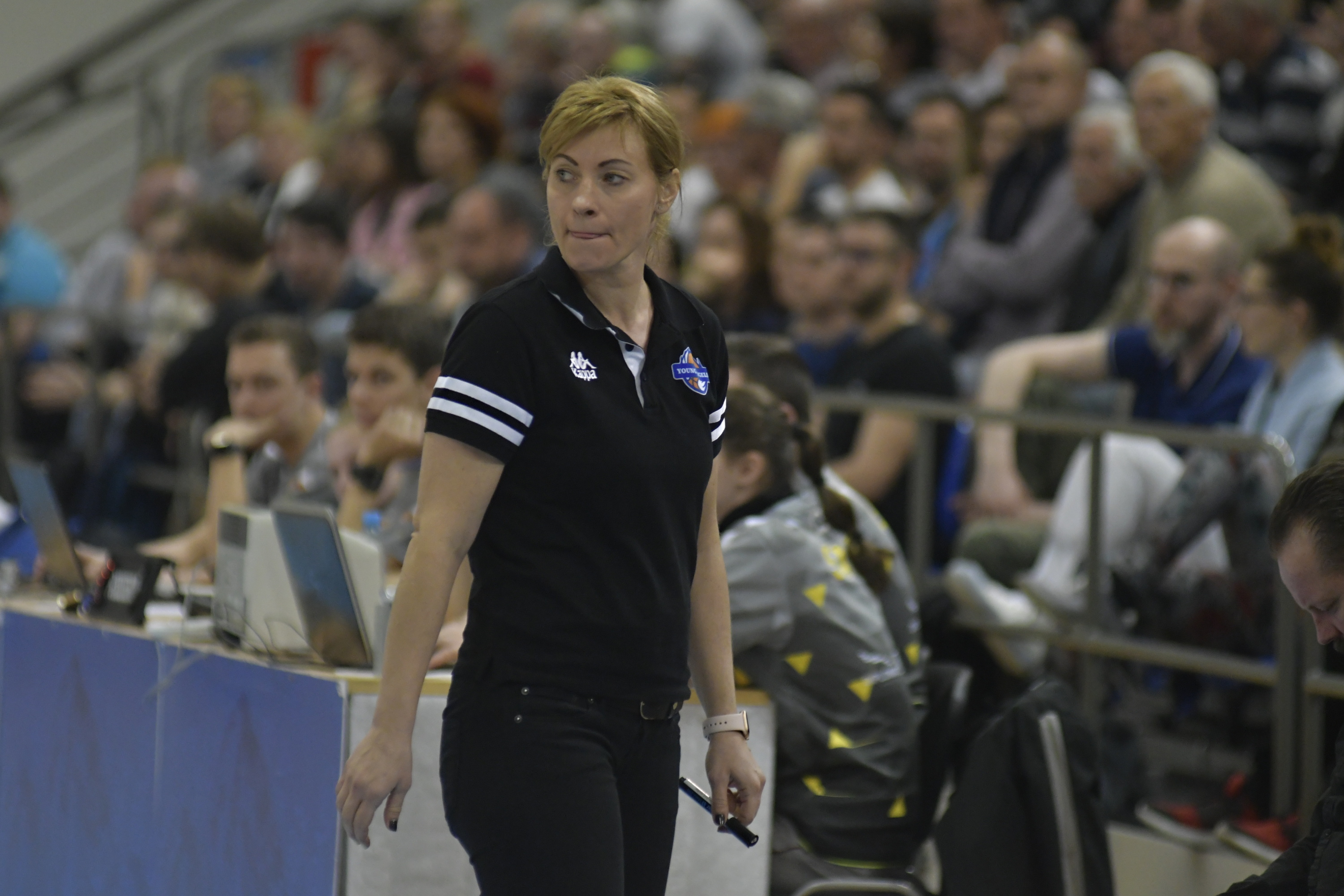 Na snímke trénerka tímu Young Angels Košice Zuzana Žirková