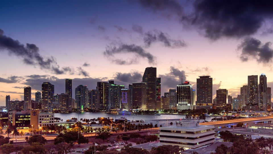 Na snímke mesto Miami.