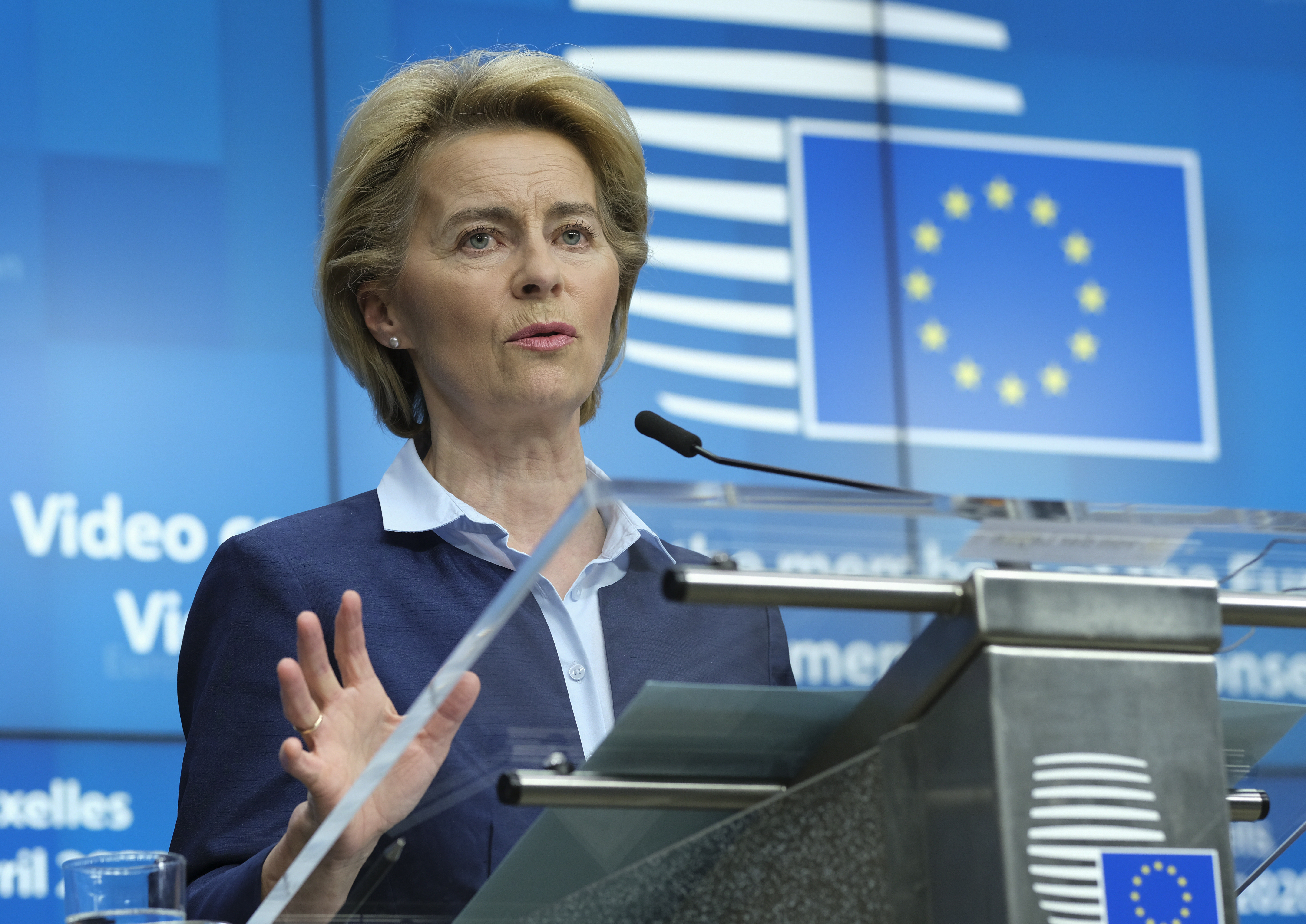 Na snímke predsedníčka Európskej komisie Ursula von der Leyenová