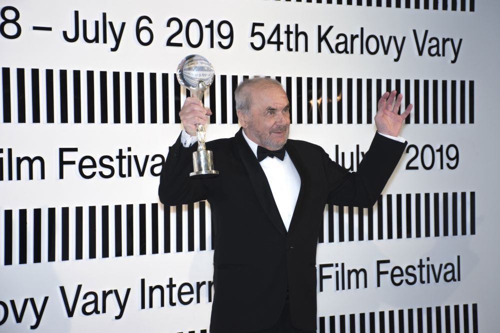 Kameraman Vladimír Smutný na 54. medzinárodnom filmovom festivale v Karlových Varoch 6. júla 2019.