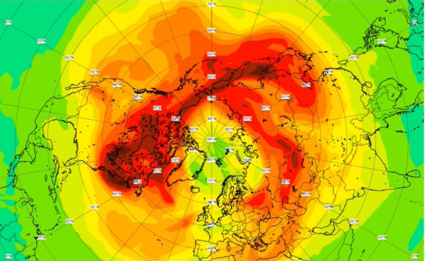 Vedcov ozónová diera nad Arktídou prekvapila svojou rozlohou.