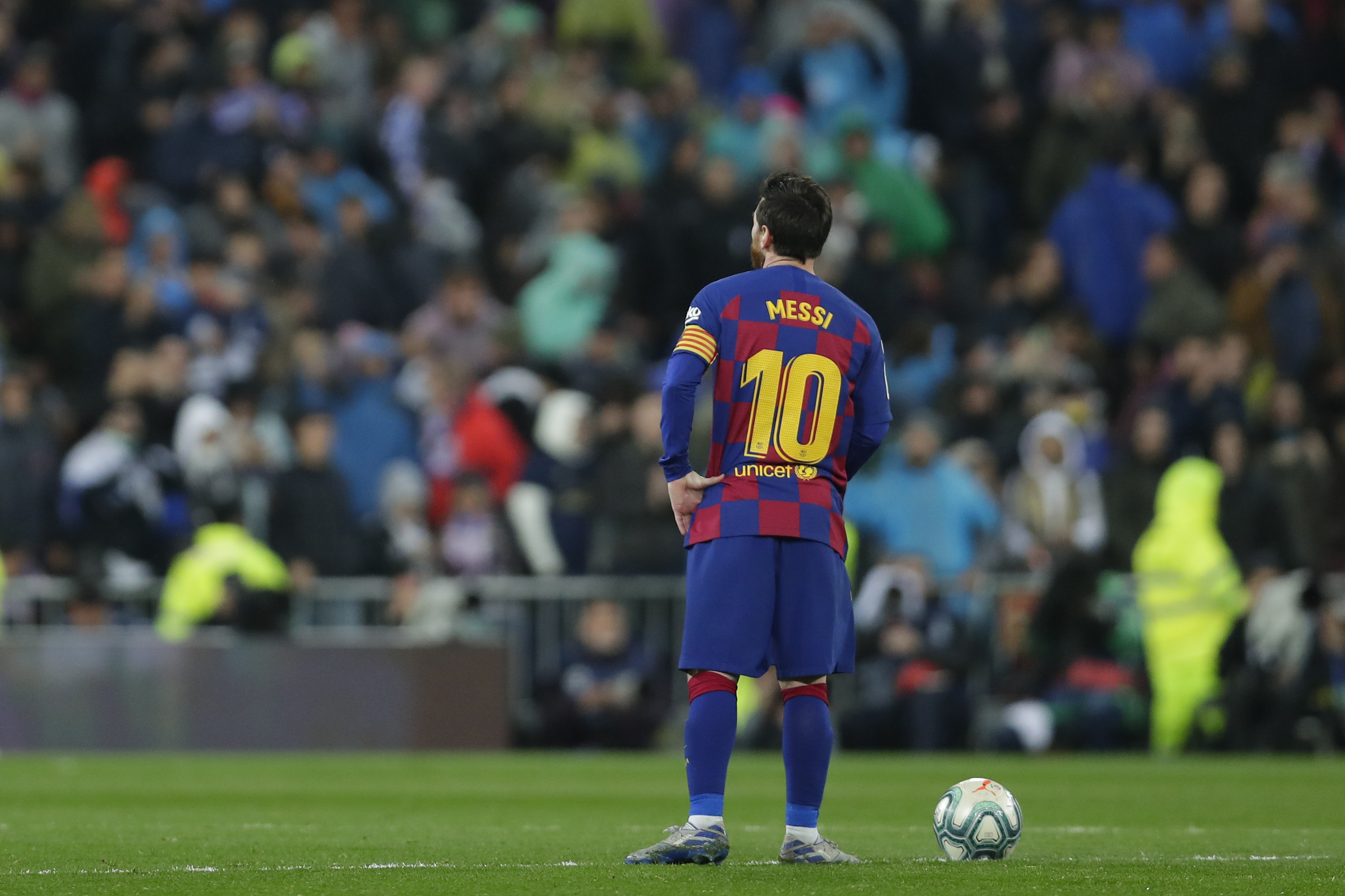 Na snímke argentínsky útočník Barcelony Lionel Messi.