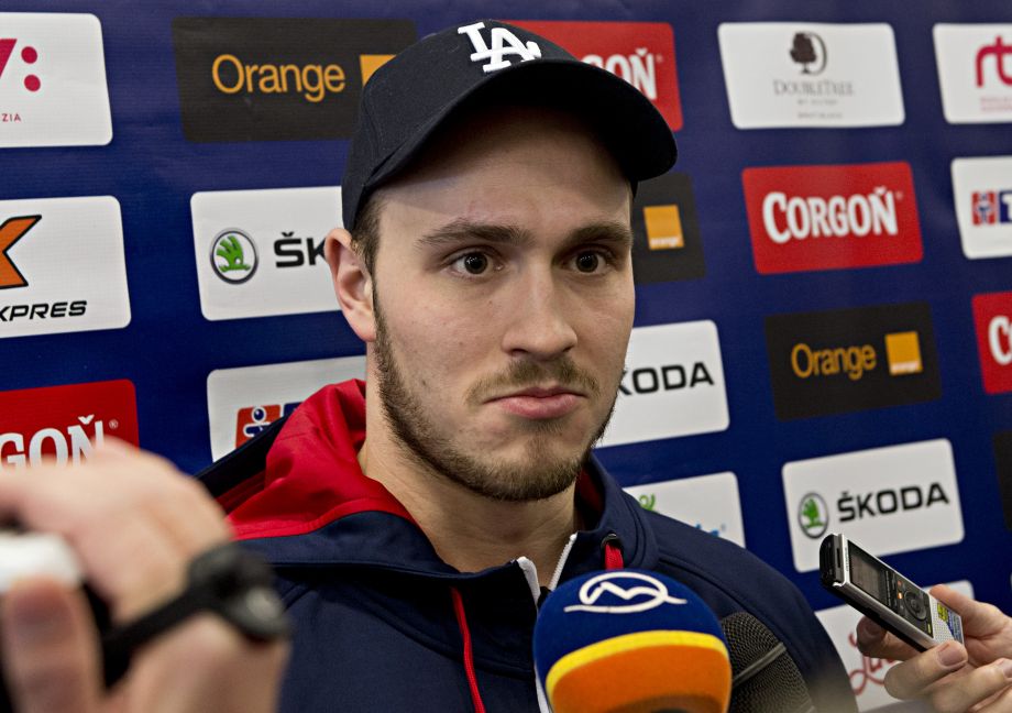 Na snímke slovenský hokejový reprezentant Lukáš Kozák