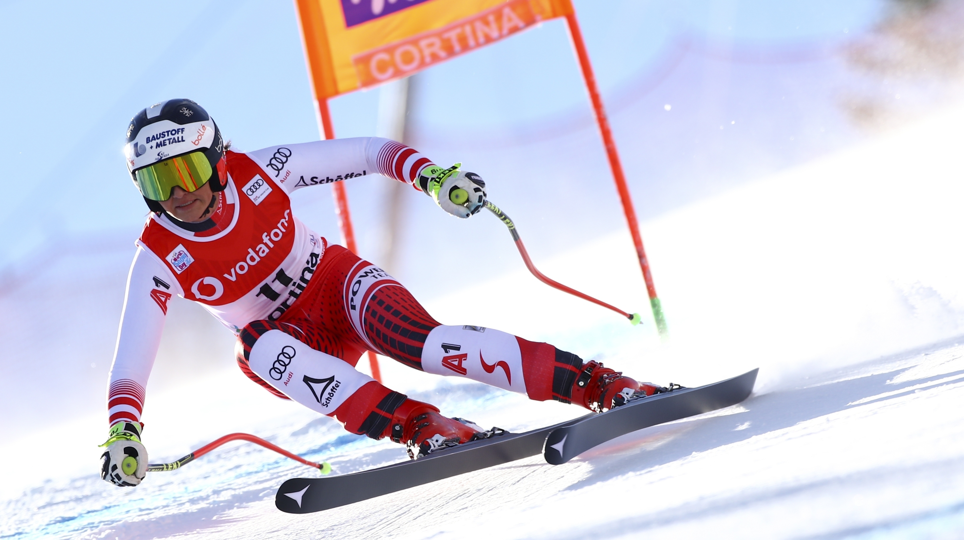 Foto: Ilustračné, na snímke je rakúska lyžiarka Stephanie Venierová v talianskom stredisku Cortina d'Ampezzo.
