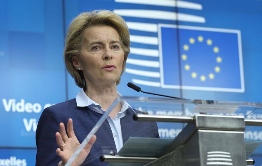 Na snímke predsedníčka Európskej komisie Ursula von der Leyenová