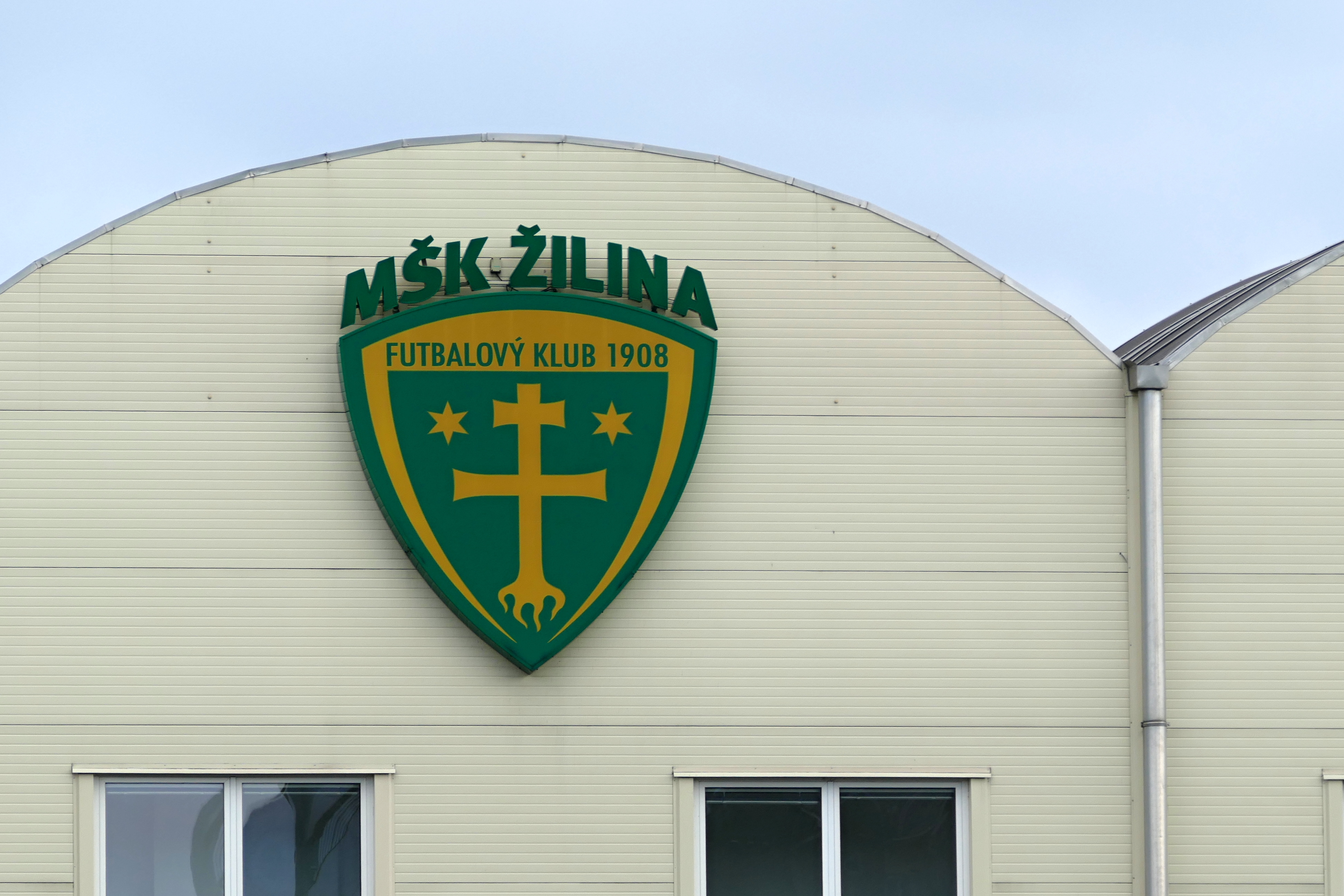 Na snímke logo futbalového klubu MŠK Žilina v pondelok 30. marca 2020.