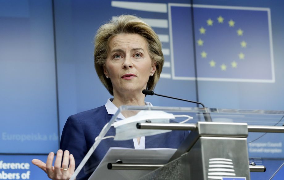 Na ilustračnej snímke predsedníčka Európskej komisie (EK) Ursula von der Leyenová
