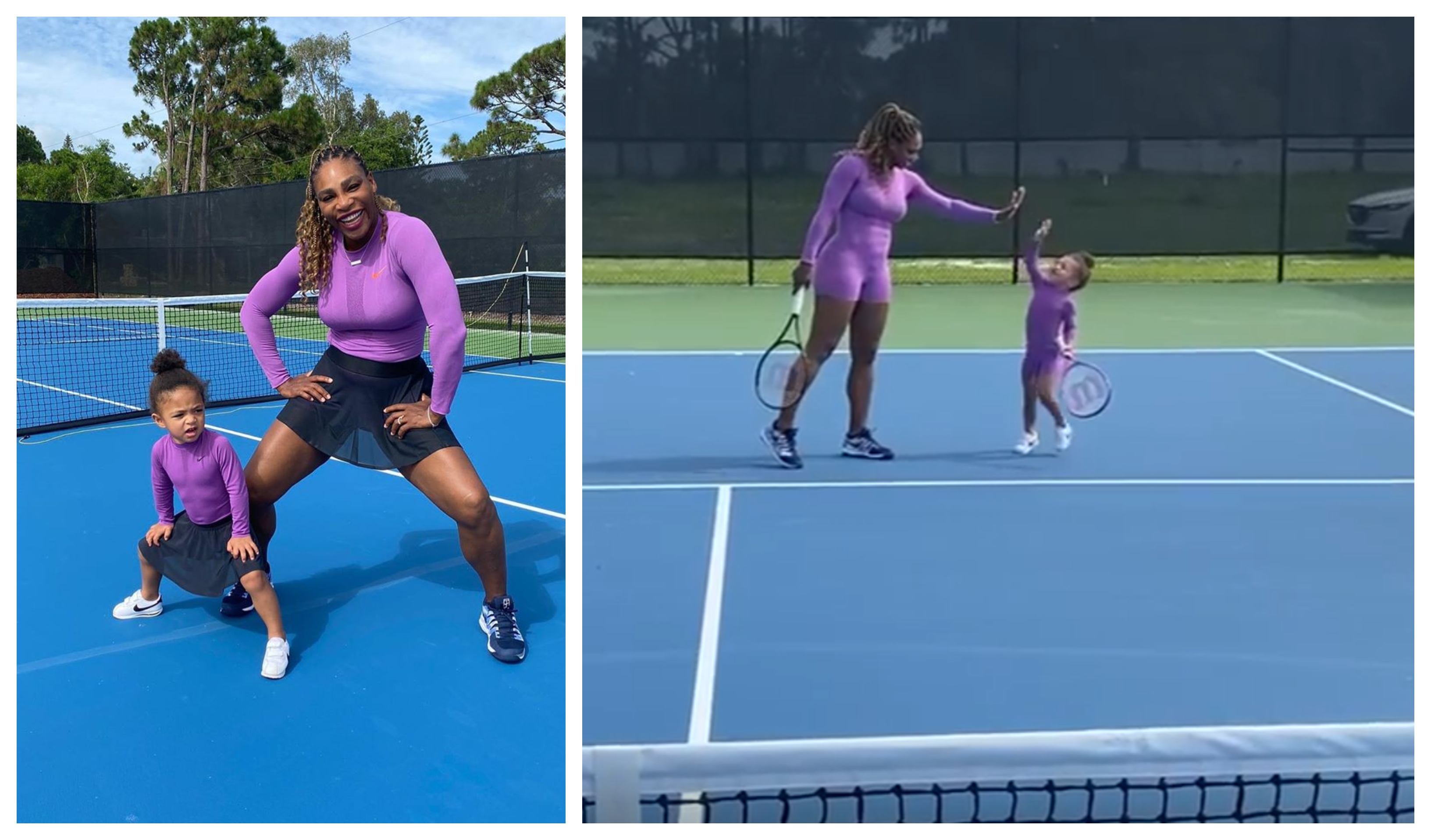 Serena Williamsová s dcérou.