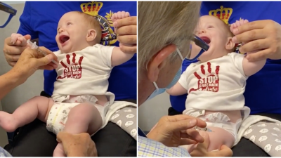 VIDEO: Pediater používa pri očkovaní metódu, ktorá rozosmeje nejedno dieťa. Jeho trik sa stal hitom internetu 