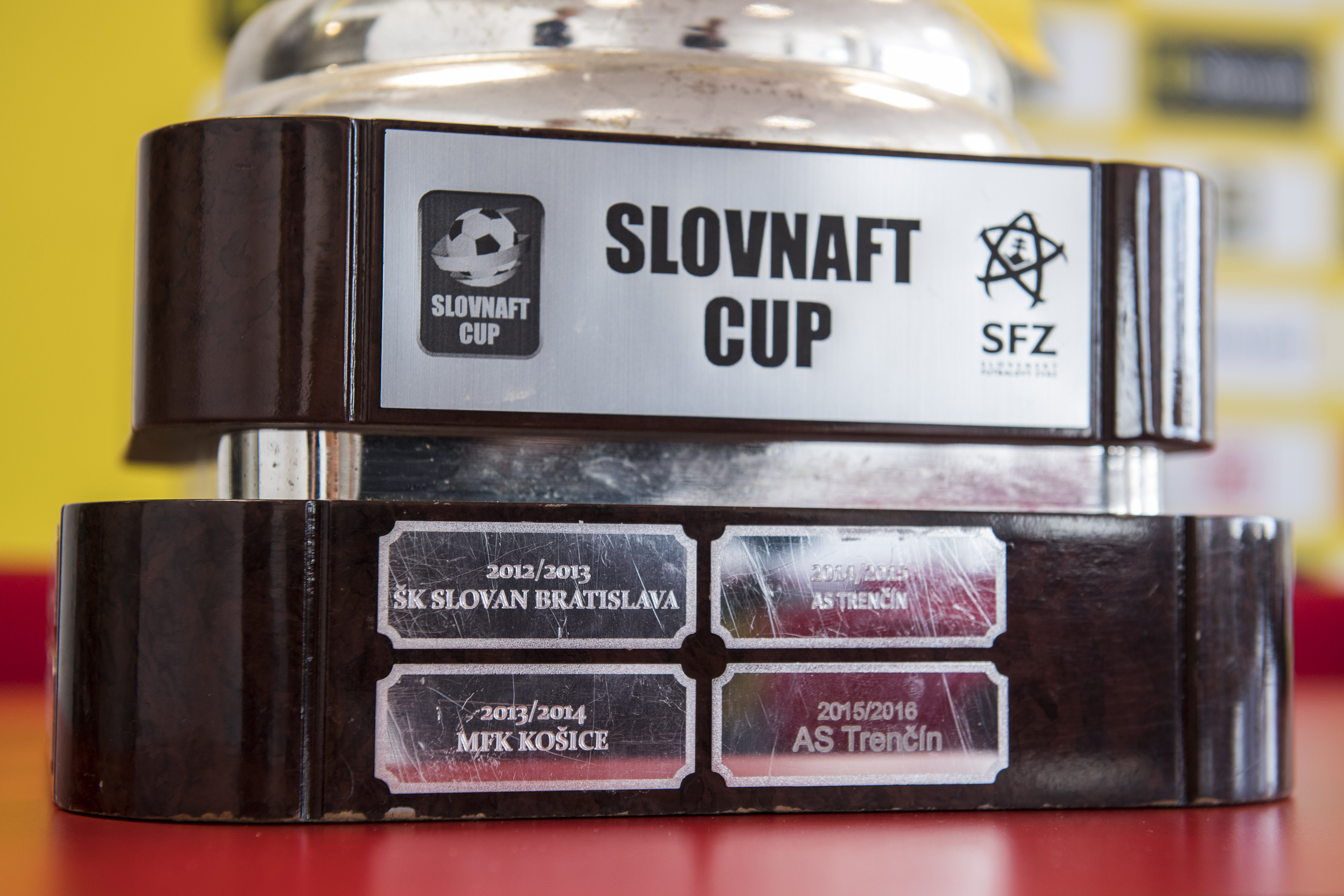 Na archívnej snímke Slovenský pohár – Slovnaft Cup