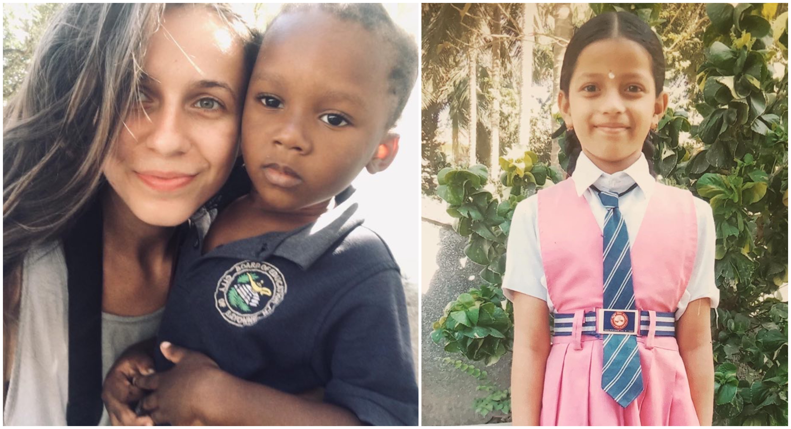 Na snímke je Paula Kentošová s chlapcom z Dominikánskej republiky, na ďalšej snímke je jej adoptovaná dcérka na diaľku.