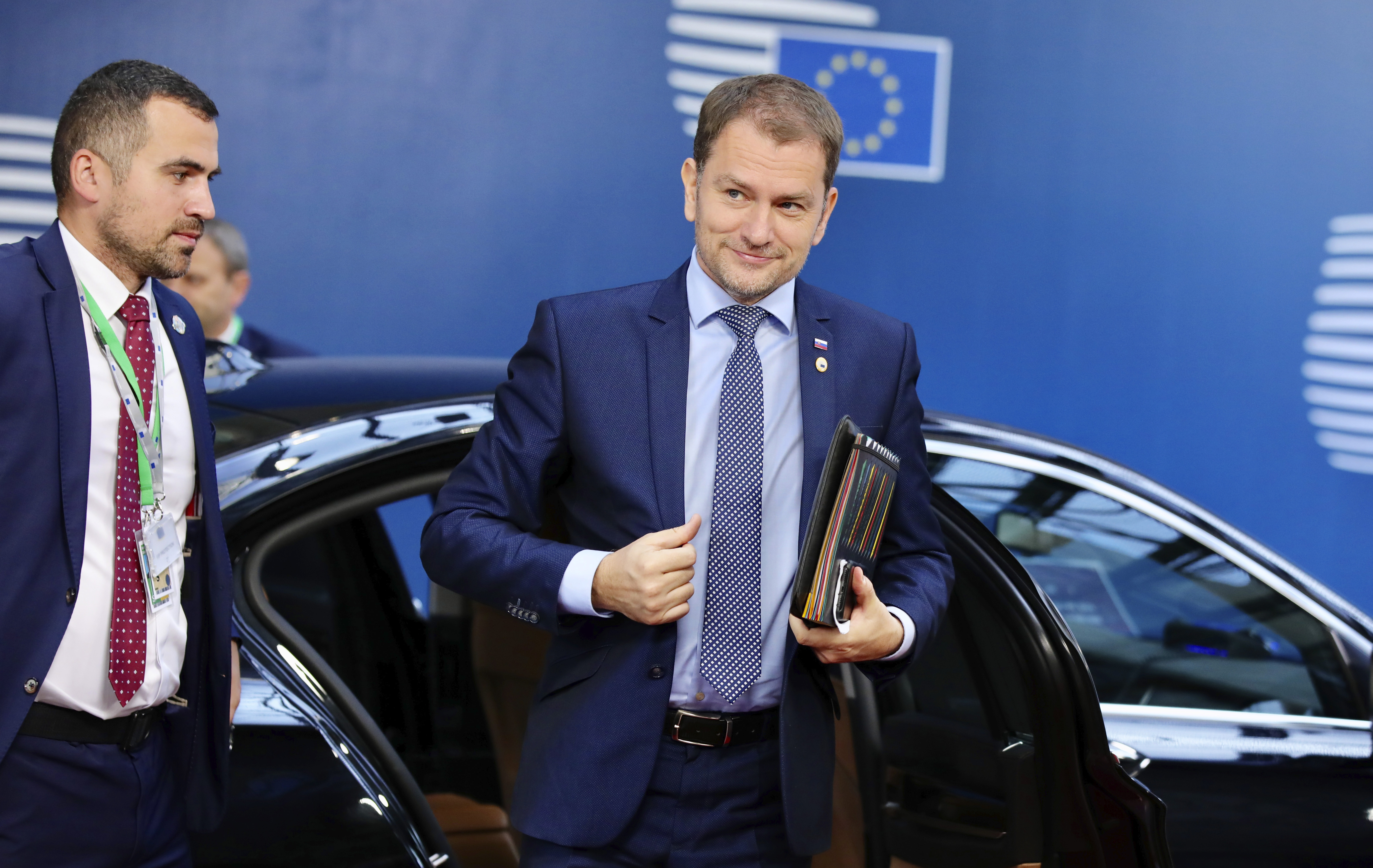 ovenský premiér Igor Matovič prichádza na druhý deň summitu EÚ v Bruseli 18. júla 2020.