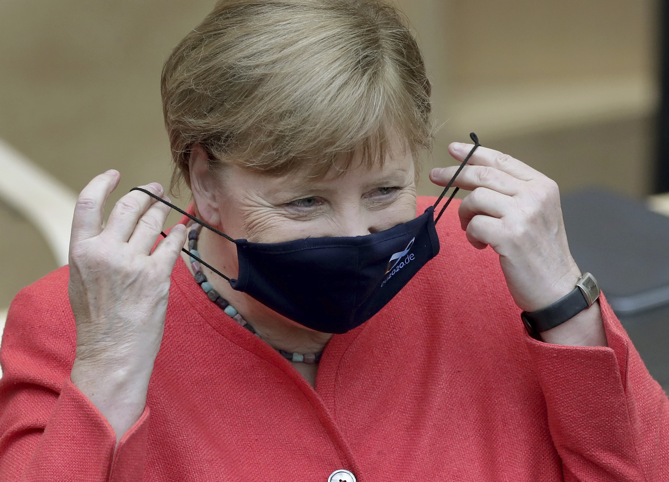  Nemecká kancelárka Angela Merkelová.