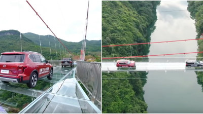VIDEO: Čína má najdlhší sklenený most na svete: Prejdú po ňom 4-tonové autá a naraz zvládne 500 turistov