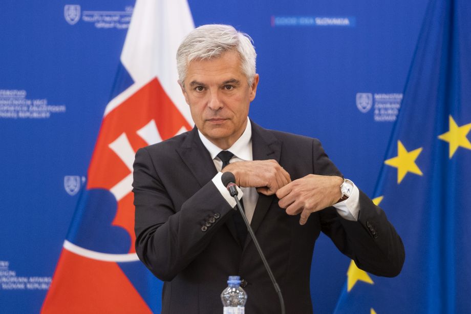 Na snímke minister zahraničných vecí a európskych záležitostí SR Ivan Korčok (nominant SaS)