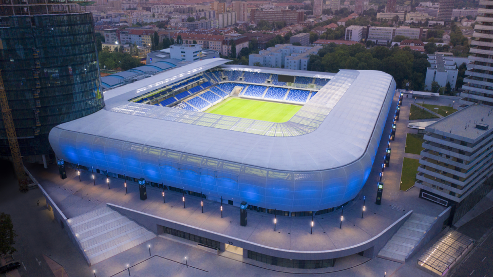 Najmodernejší a najzelenší štadión v strednej Európe.