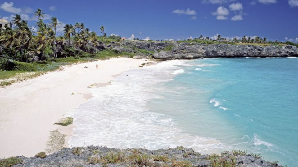 Pláž Harrismith na Barbadose.