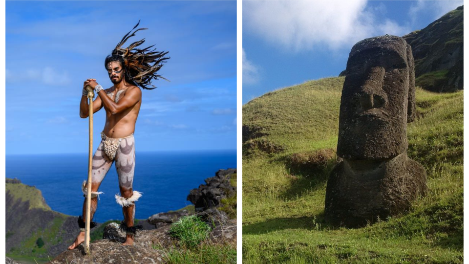 Člen komunity Rapa Nui.