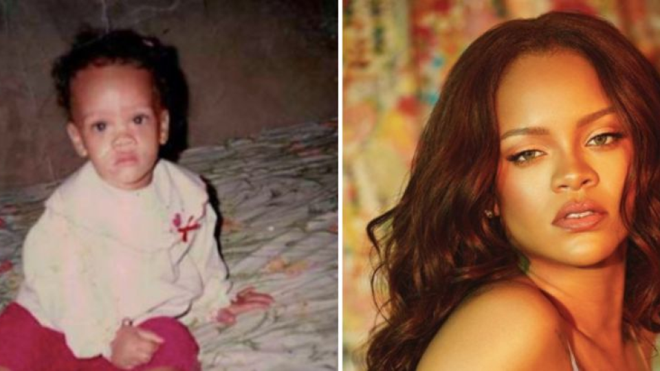 Rihanna počas detstva a dnes