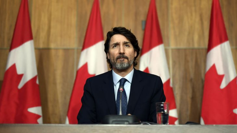 Na snímke kanadský premiér Justin Trudeau