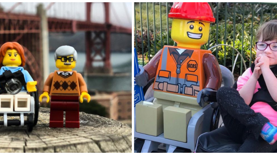 Lego s hendikepovanými postavičkami.