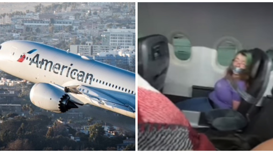 Žena v lietadle