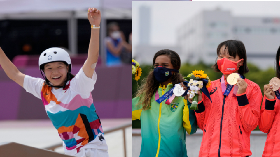 Zlato získala 13-ročná Japonka Momiji Nishiya, striebro 13-ročná Rayssa Leal z Brazílie a bronz si odniesla 16-ročná Funa Nakayama tiež z Japonska.