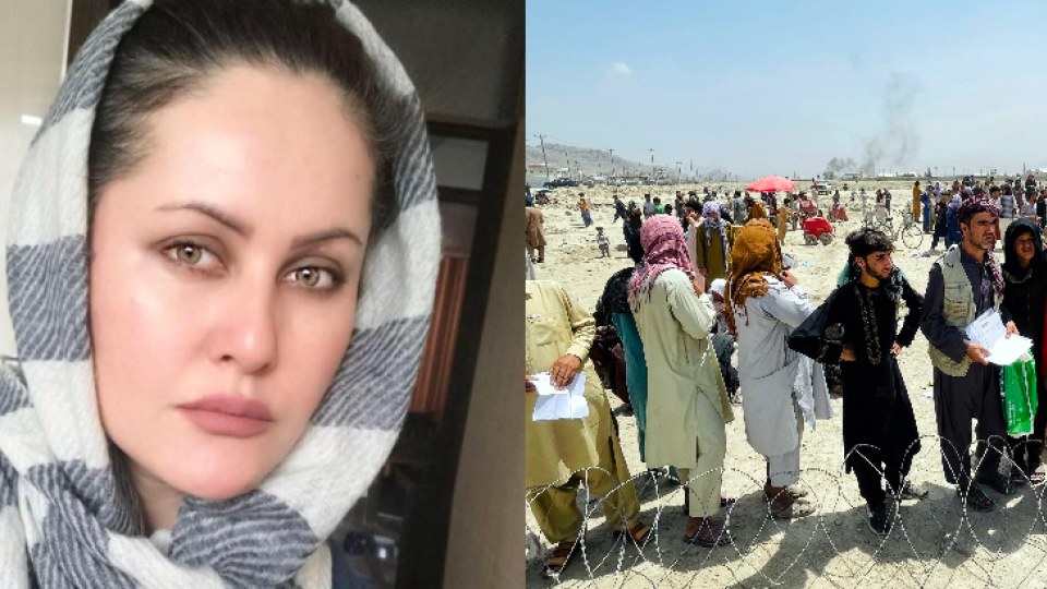 Sahraa Karimi, afganská filmárka, utiekla so svojou rodinou pred Talibanom.