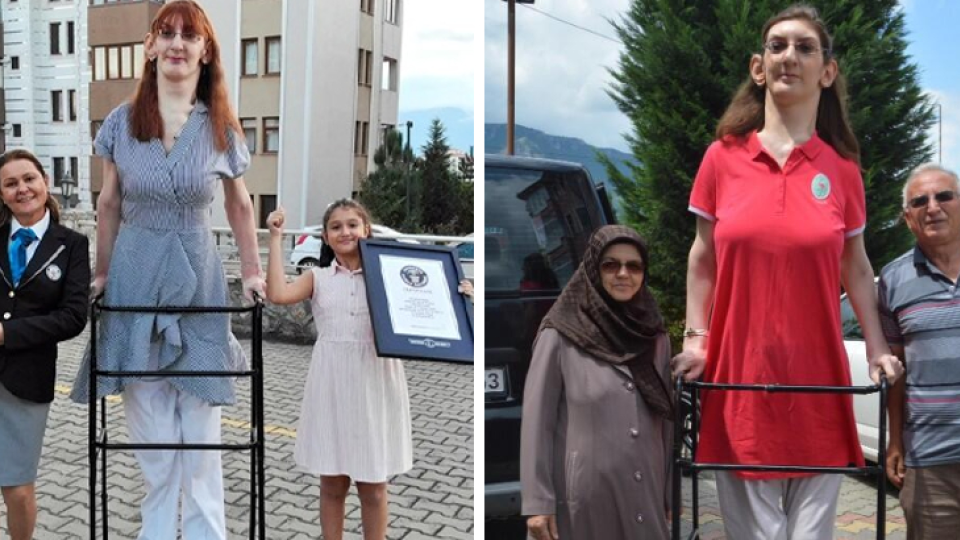 Rumeysa Gelgiová, najvyššia žijúca žena na svete.