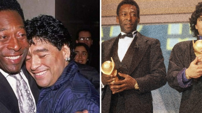 Priatelia navždy. Legendárny Pelé vzdal poslednú poctu zosnulému futbalovému géniovi Maradonovi