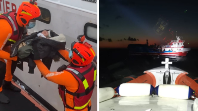 Talianski záchranári pomohli migrantom, ktorí uviazli na mori. Na palube našli čerstvo narodené bábätko