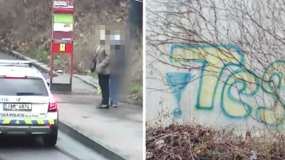 VIDEO: Babička dávala pozor na policajtov, malý sprejer skúšal svoje prvé graffiti. Podarenú dvojicu chytili