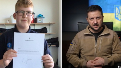 Odvážny školák zo Západu napísal list prezidentovi Ukrajiny. Zelenskyj mu nečakane poslal úprimnú odpoveď
