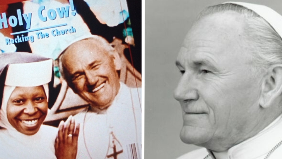 Eugene Greytak vo filme Sestra v akcii / Eugene Greytak, dvojník pápeža Jána Pavla II.