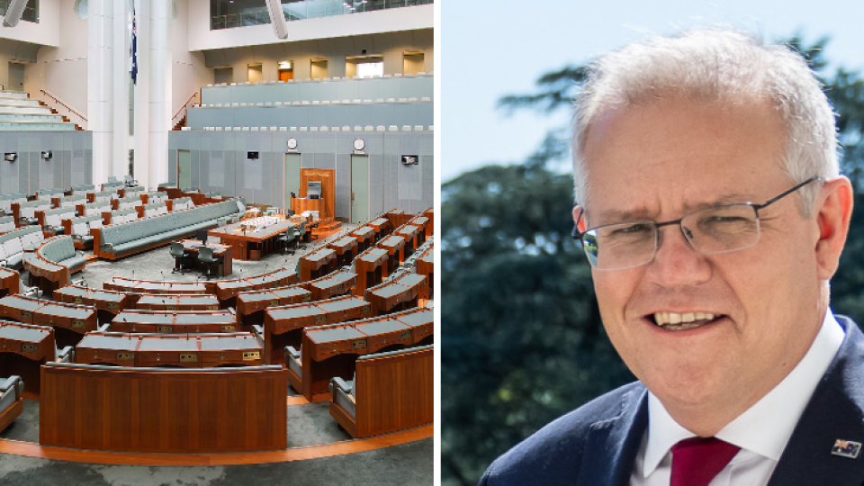 Austrálsky parlament a bývalý premiér Scott Morrison
