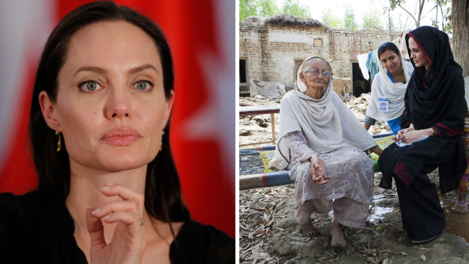 Angelina Jolie v Pakistane v roku 2010.
